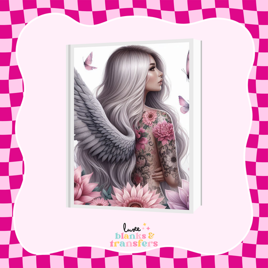 Tattoo Girl A5 Journal UV DTF Transfer (#A18)