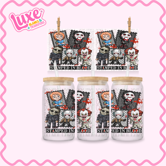 16oz UV DTF Wrap | Spooky Stamps | #3553