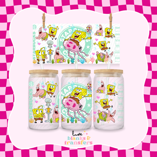Sponge Starby UV DTF Wrap (#442)