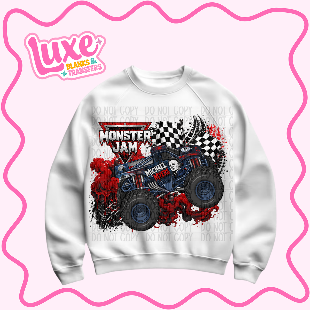 DTF Heat Transfer | Monster J4m Michael.M Spooky | #1459