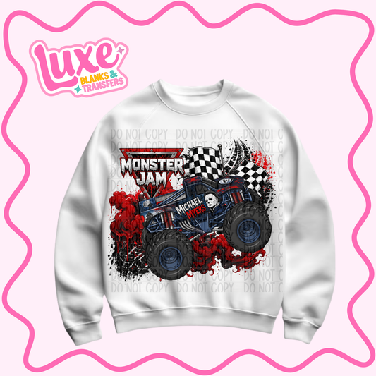 DTF Heat Transfer | Monster J4m Michael.M Spooky | #1459