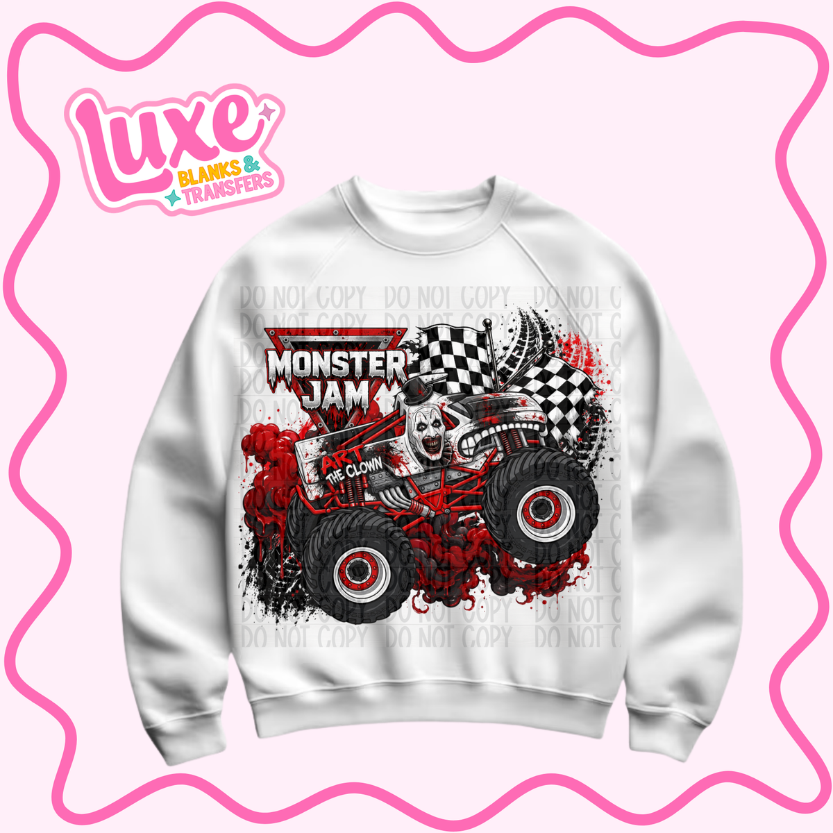 DTF Heat Transfer | Monster J4m Art Spooky | #1460