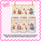 16oz UV DTF Wrap | Gingham Bow Bear Friends | #2238