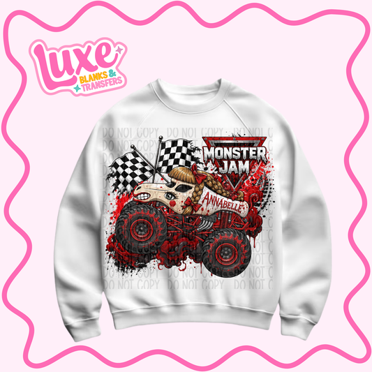 DTF Heat Transfer | Monster J4m Annab3lle Spooky | #1461