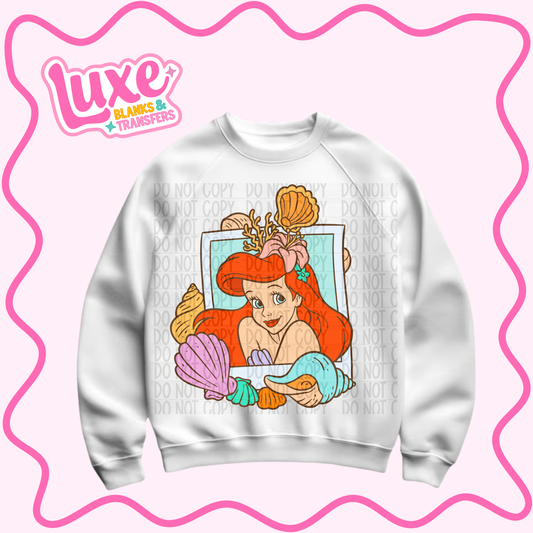 DTF Heat Transfer | Mermaid Princess Shells | #922