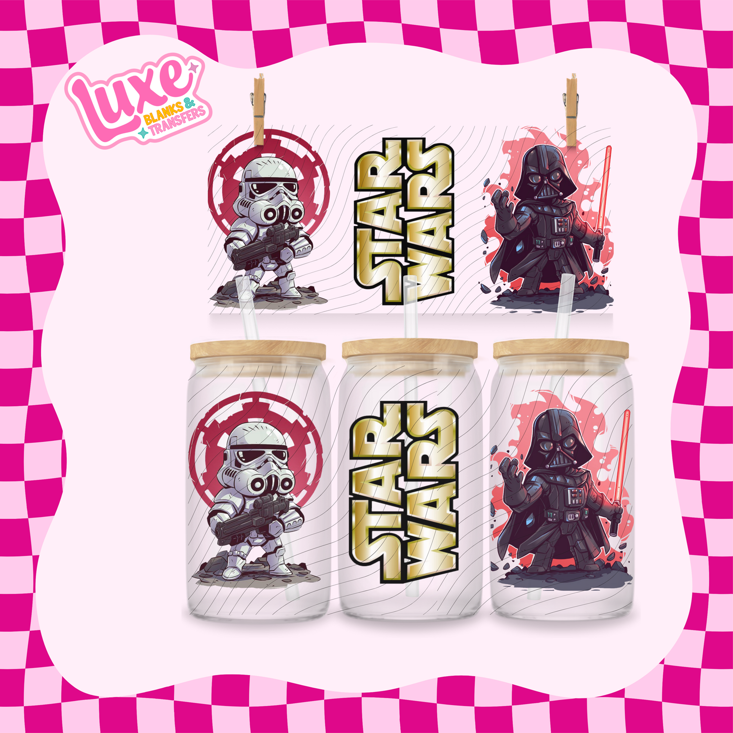 16oz UV DTF Wrap | Star Battle | #1798