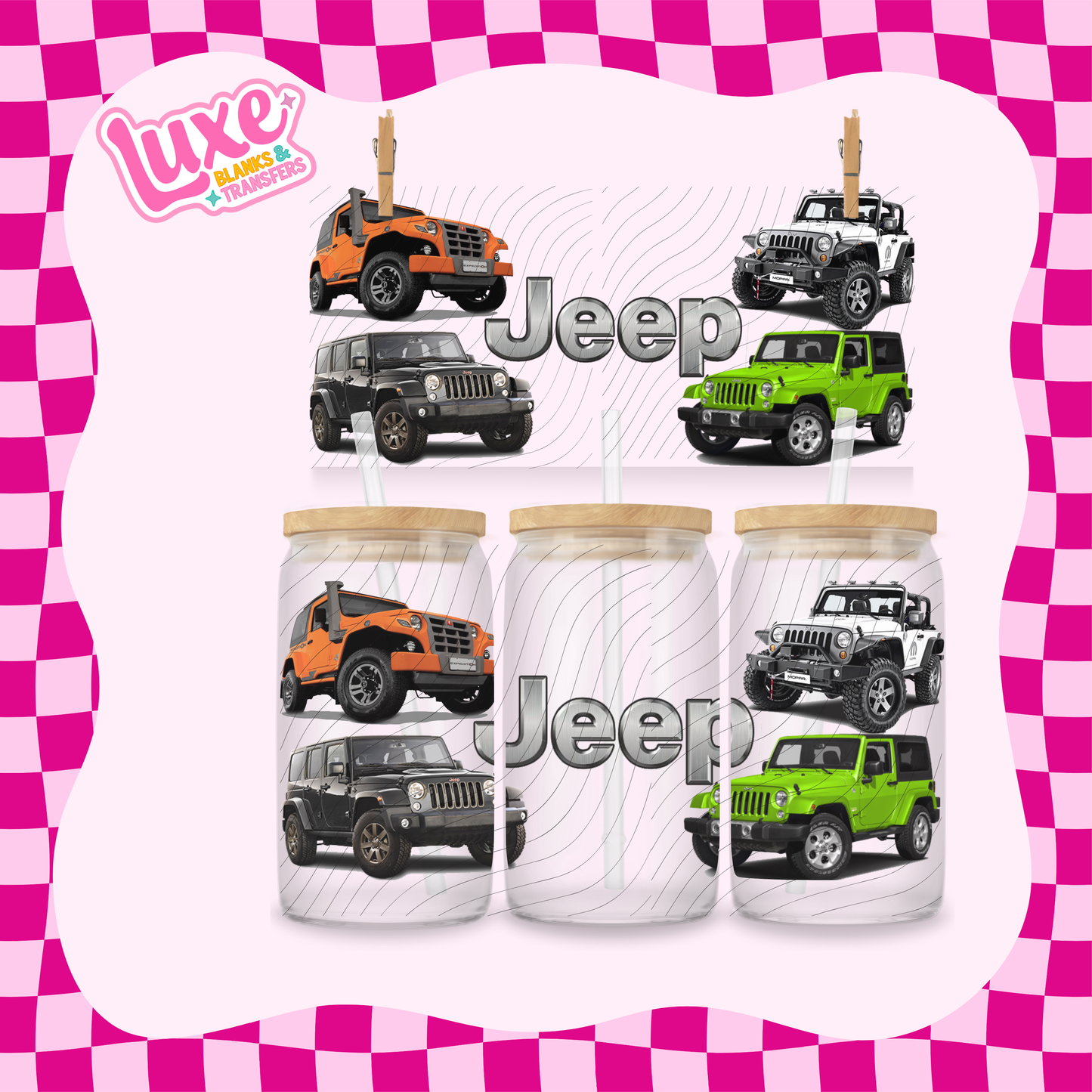 16oz UV DTF Wrap | Jeep | #1800