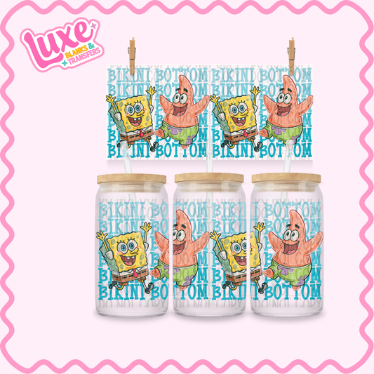 16oz UV DTF Wrap | Bikini Bottom | #3560