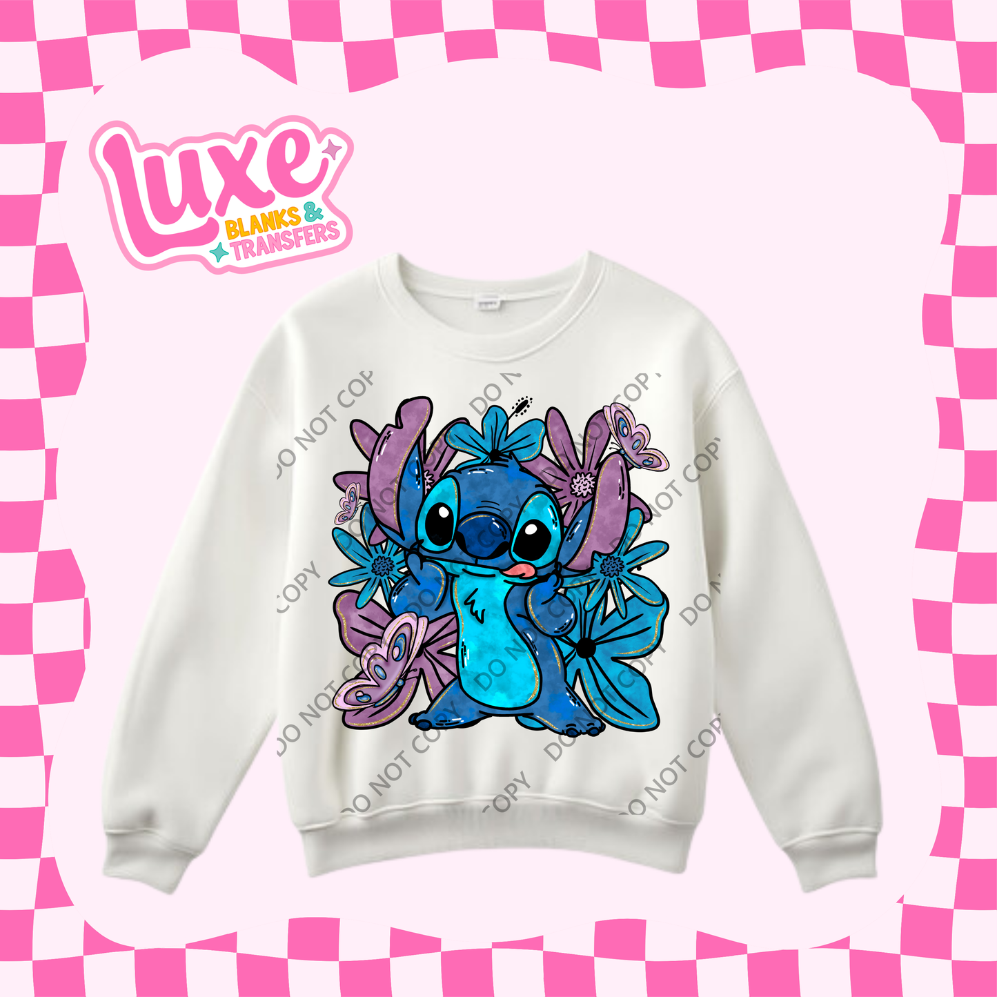 DTF Heat Transfer | Blue Alien | #456