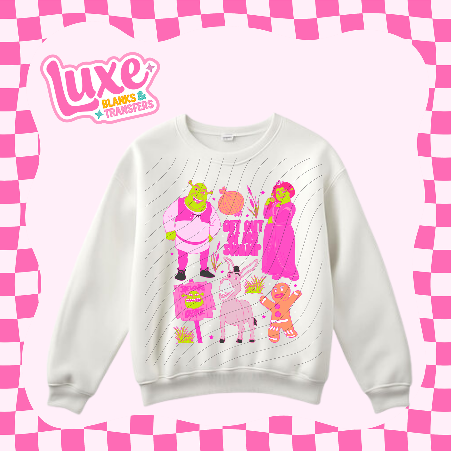 Swamp Characters Pink | DTF Heat Transfer | #192