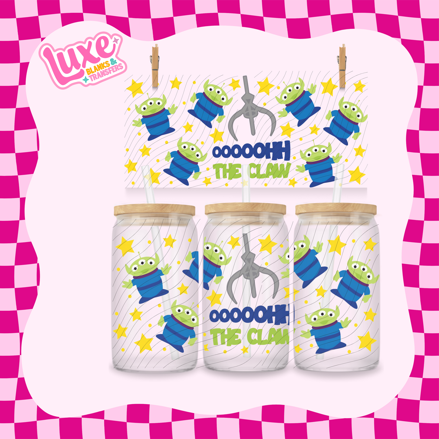 16oz UV DTF Wrap | "The Claw" Toy Movie | #1802