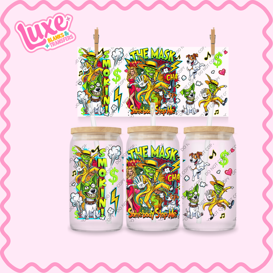 16oz UV DTF Wrap | Mask Movie | #2281