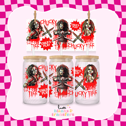 Chucky & Tiff Red Drip UV DTF Wrap (#818)