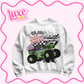 DTF Heat Transfer | Monster Truck Grave Digger Flame | #751