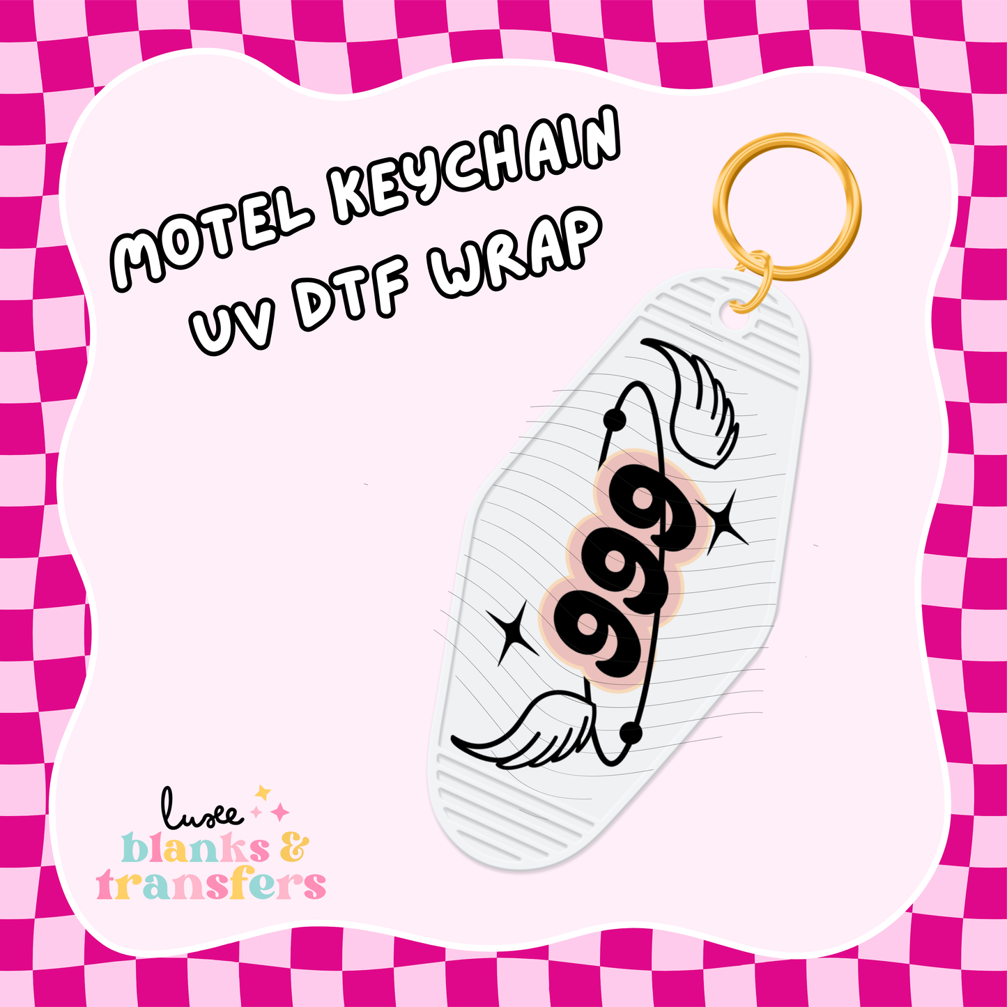 Motel Keychain UV DTF Wrap (#C19)