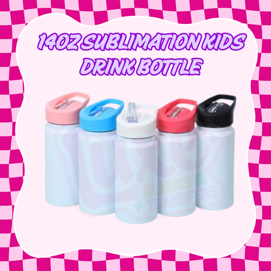 14oz Stainless Steel Kids Sublimation Drink Bottle