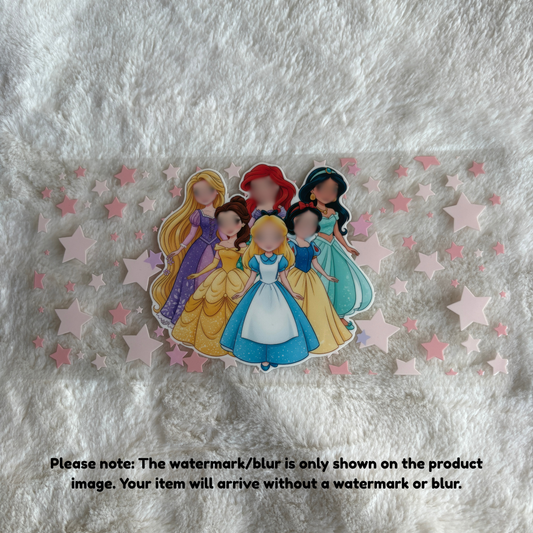 16oz UV DTF Wrap (Double Sided) | Ready To Ship | Princess Stars