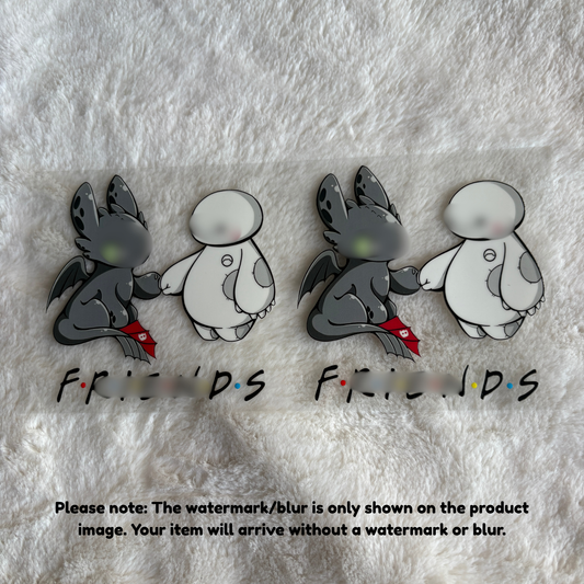 16oz UV DTF Wrap (Double Sided) | Ready To Ship | Friends Dragon
