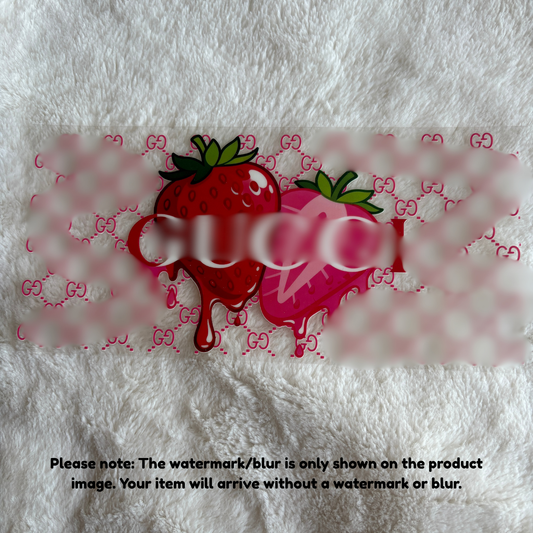 16oz UV DTF Wrap | Ready To Ship | G Brand Strawb 2