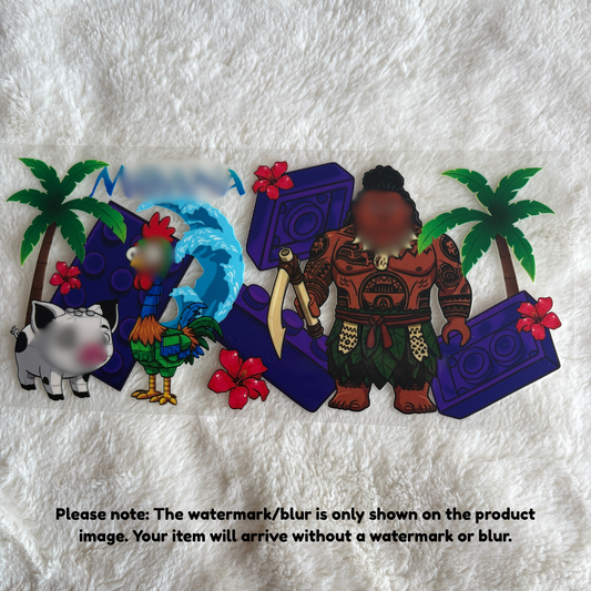 16oz UV DTF Wrap | Ready To Ship | Island Princ3ss Movie Blocks