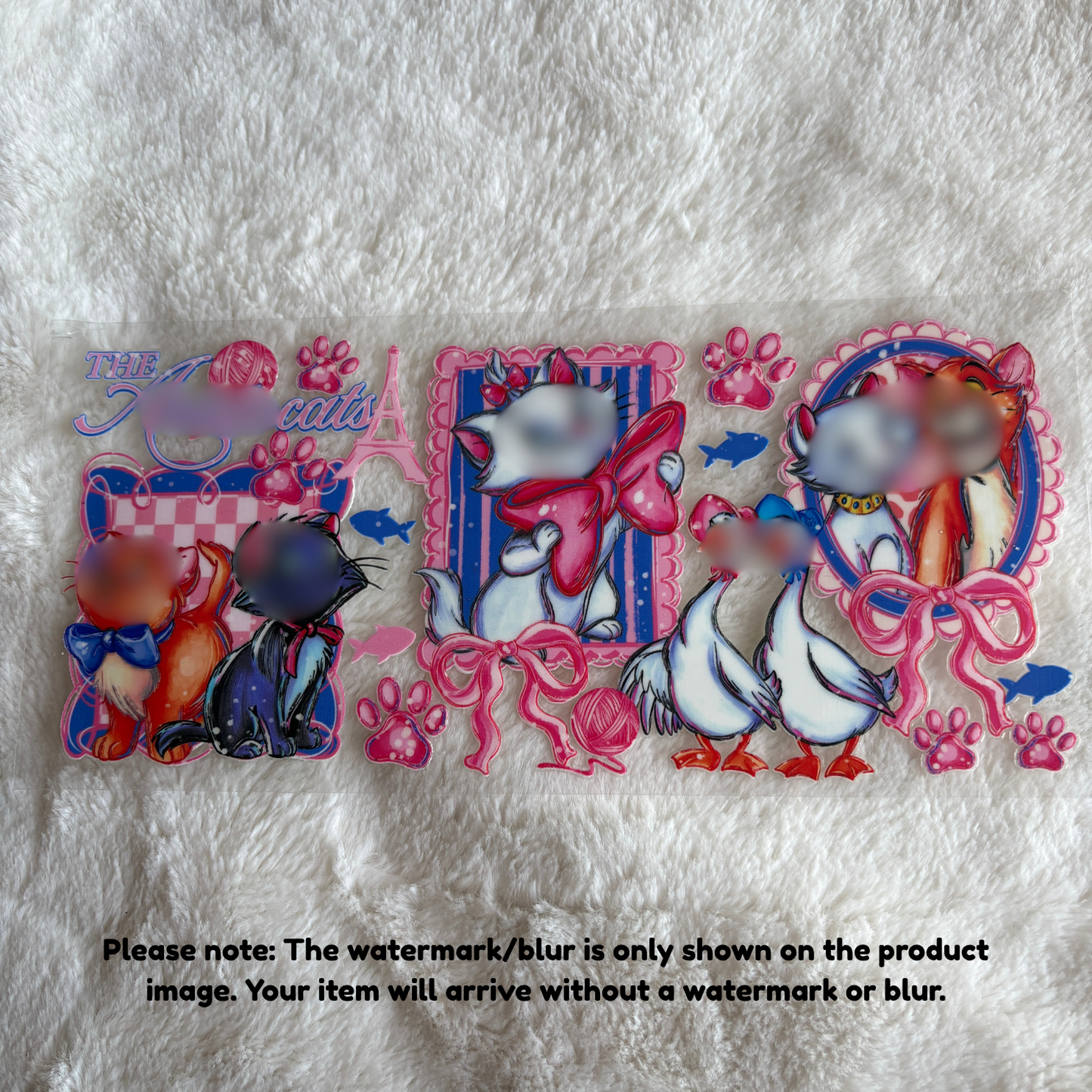 16oz UV DTF Wrap | Ready To Ship | Cutesy Coquette Cats