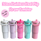 30oz Stainless Steel Flip Straw Tumbler