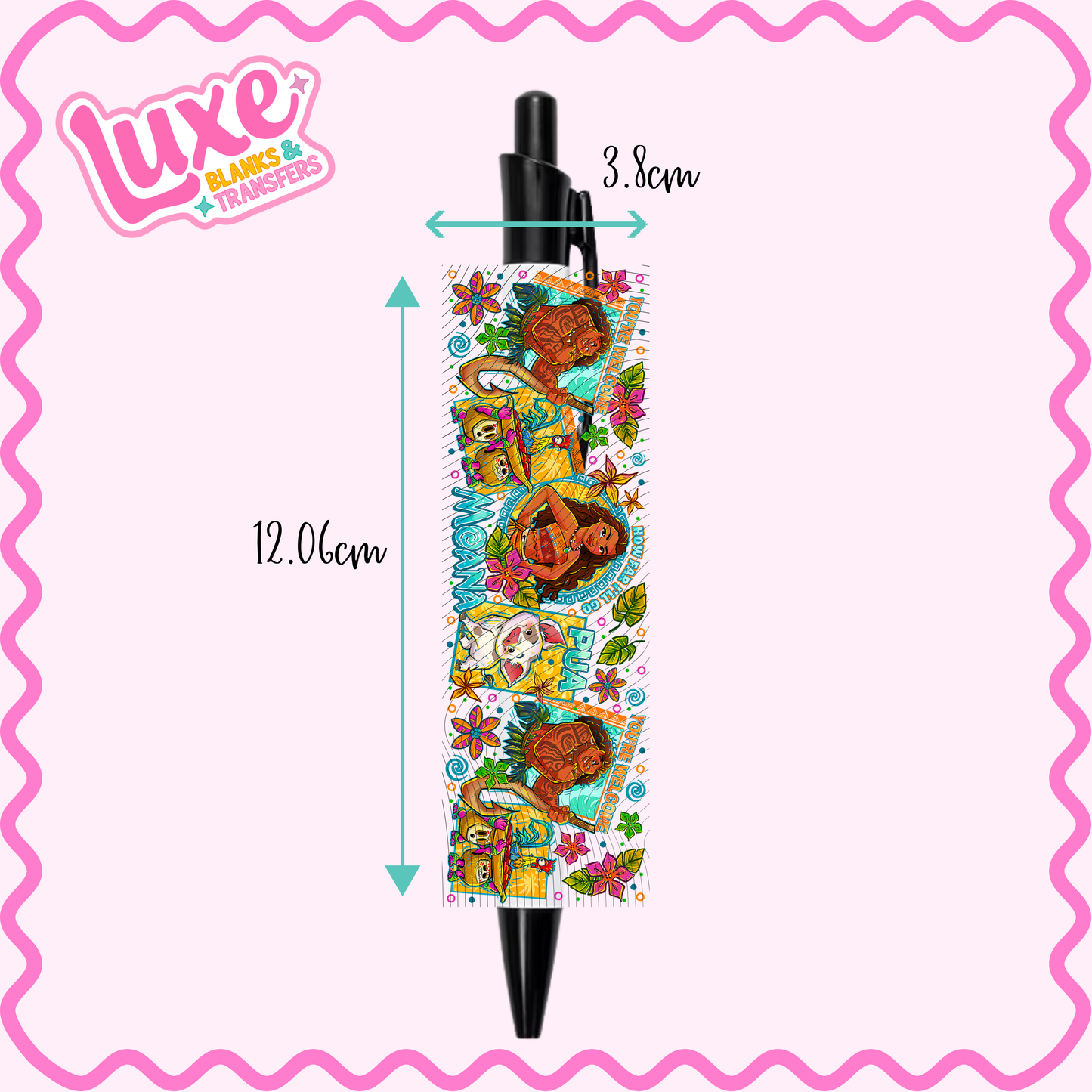UV DTF Pen Wrap | Island Princess | #01