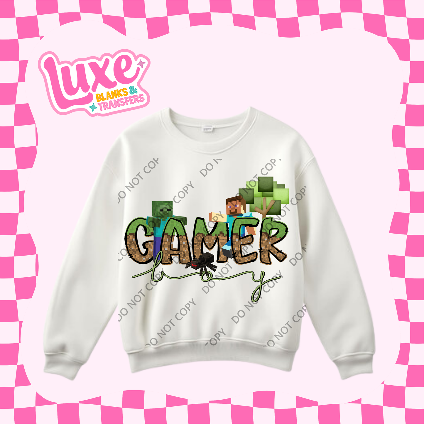 DTF Heat Transfer | Gamer Boy Mine | #459