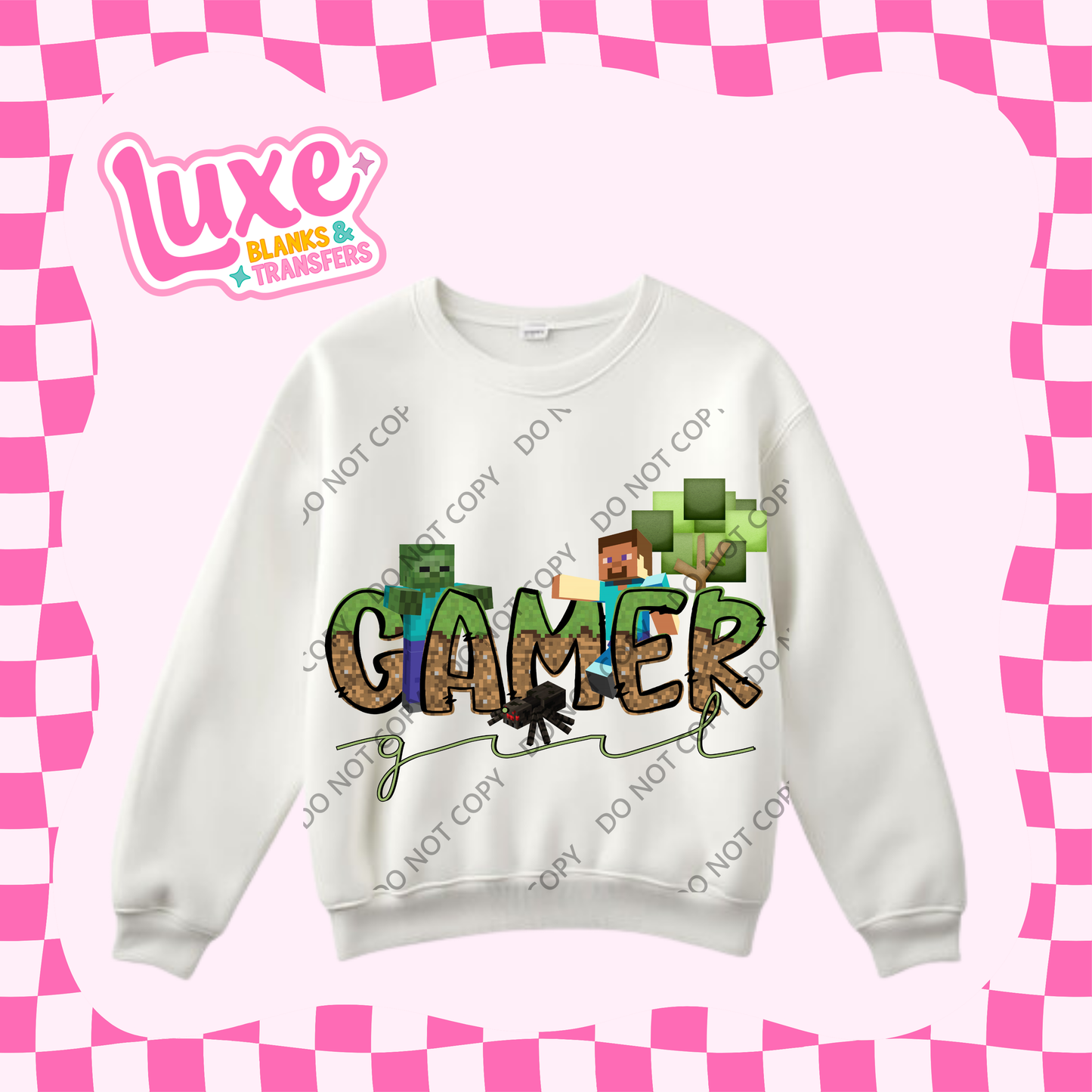 DTF Heat Transfer | Gamer Girl Mine | #460