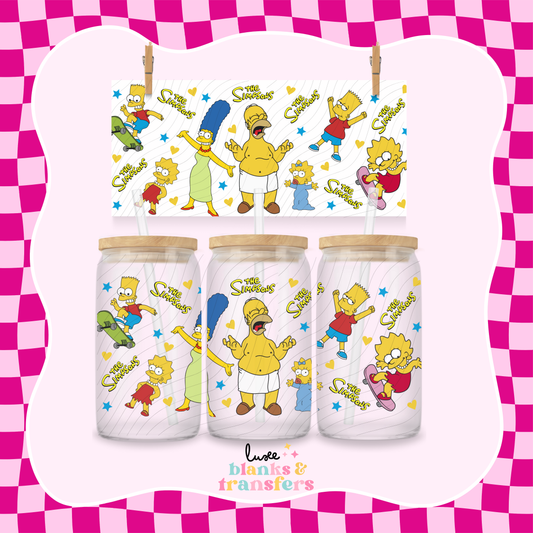 Yellow Characters UV DTF Wrap (#450)