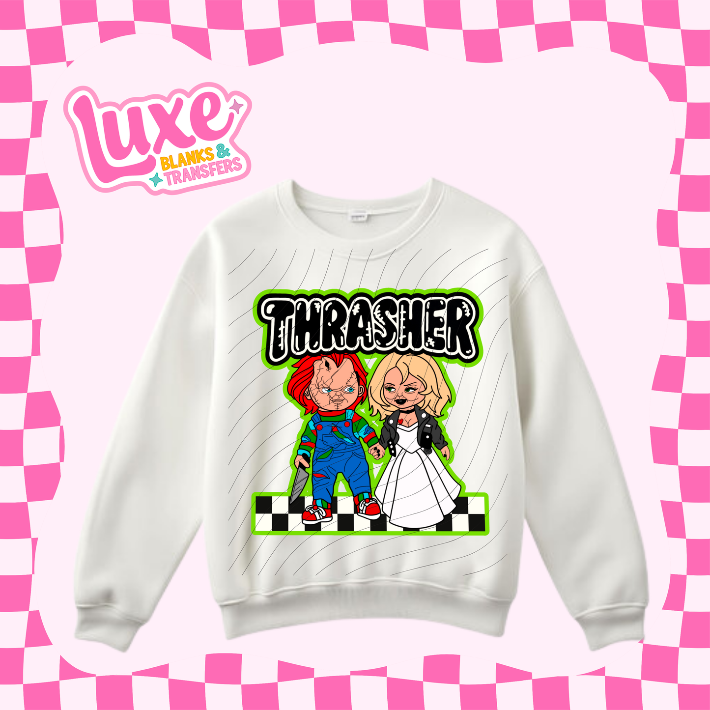 Spooky Checkered | DTF Heat Transfer | #195