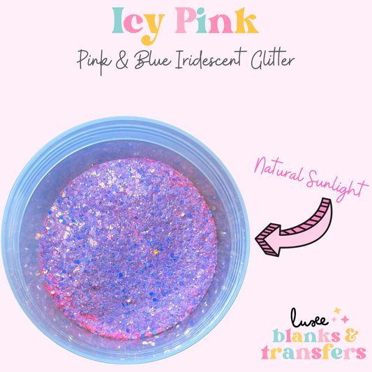 “Icy Pink” Chunky Mix Glitter