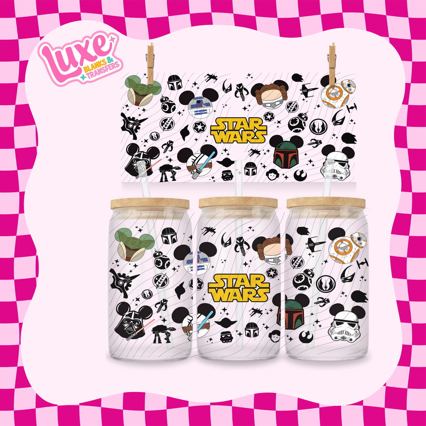 16oz UV DTF Wrap | Star Battle | #1807