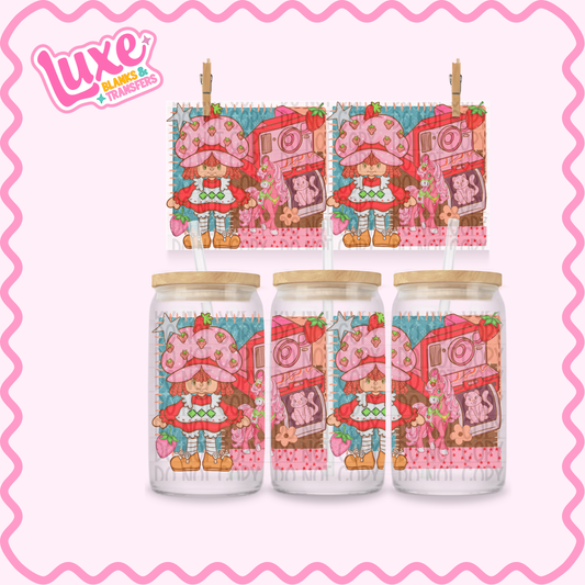 16oz UV DTF Wrap | Strawb. | #3566