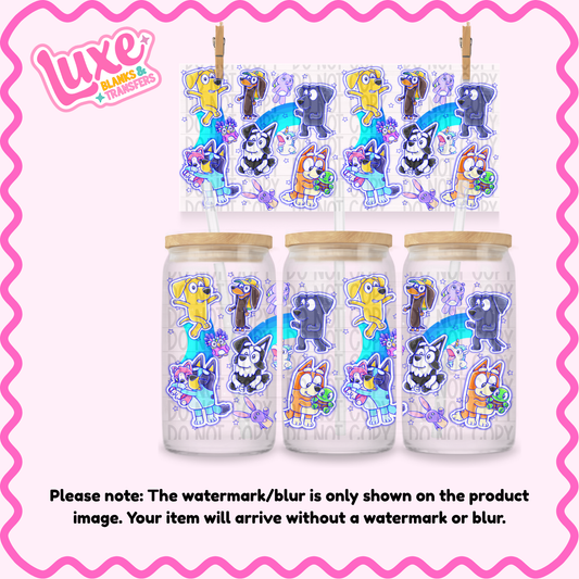16oz UV DTF Wrap | Blu3 D0g | #4063