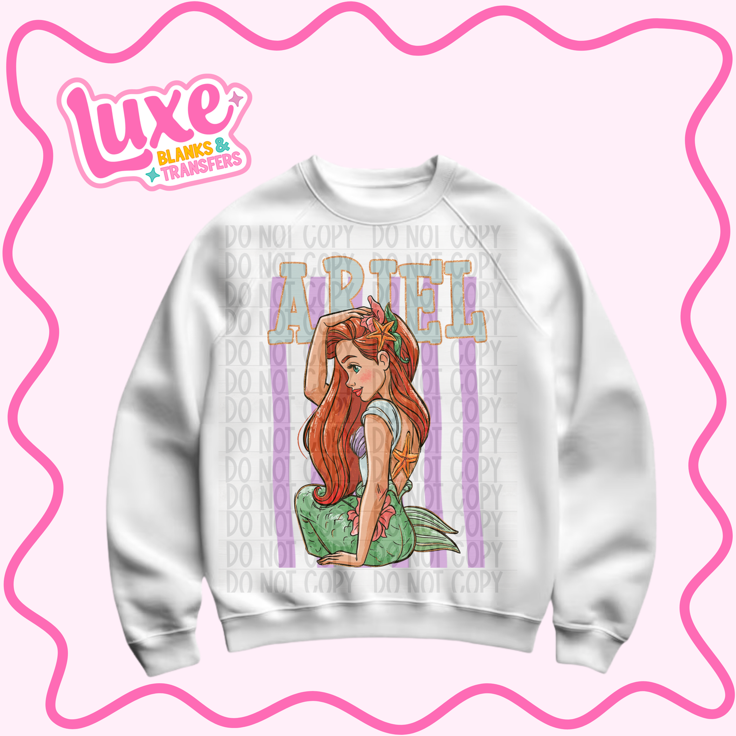 DTF Heat Transfer | Mermaid Stripes | #934