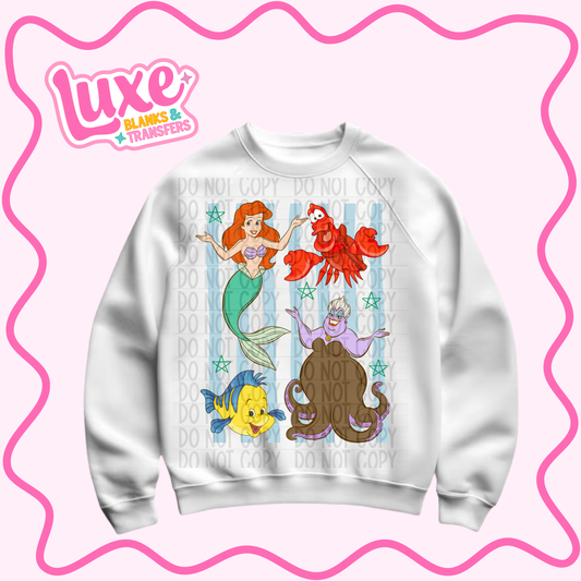 DTF Heat Transfer | Mermaid Stripes | #936