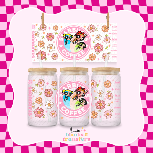 Powerpuff Starby Pink UV DTF Wrap (#457)