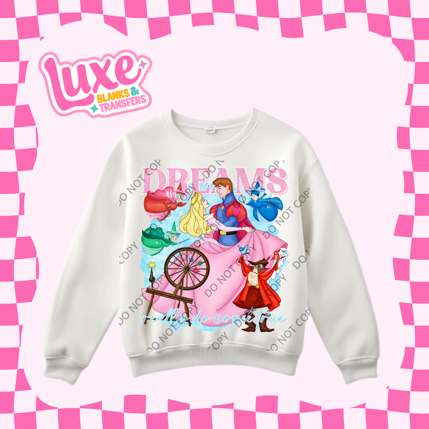 DTF Heat Transfer | Dreams Really Do Come True Princess | #467