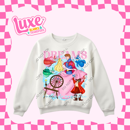 DTF Heat Transfer | Dreams Really Do Come True Princess | #467