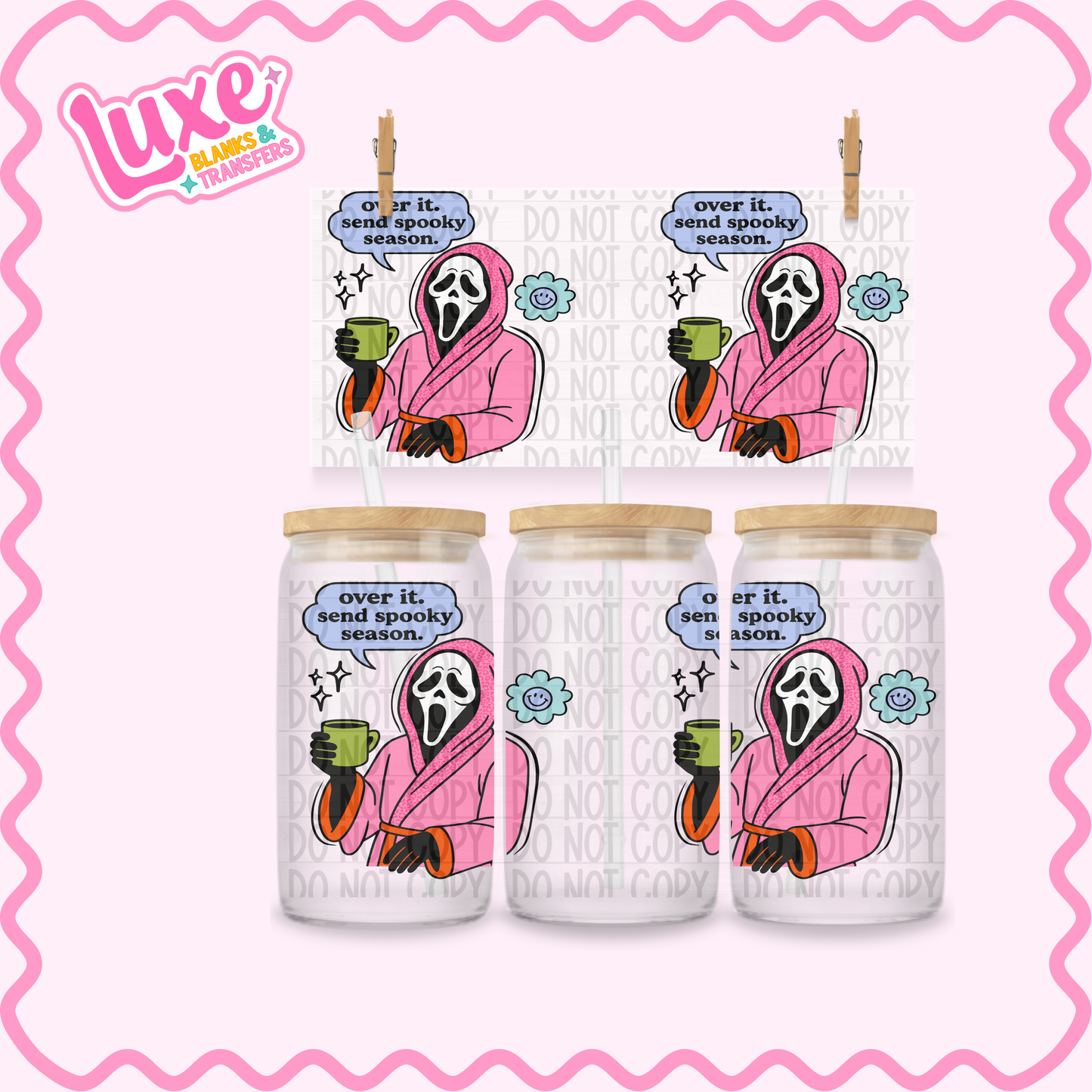 16oz UV DTF Wrap | Send Spooky Season | #3572