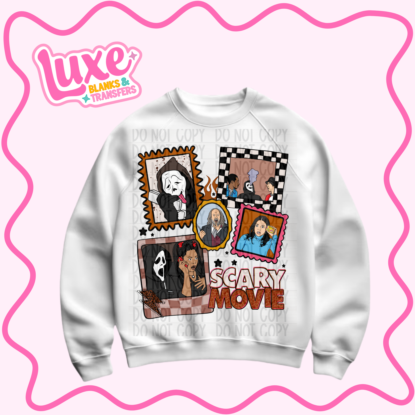 DTF Heat Transfer | Scary Movie Collage | #937
