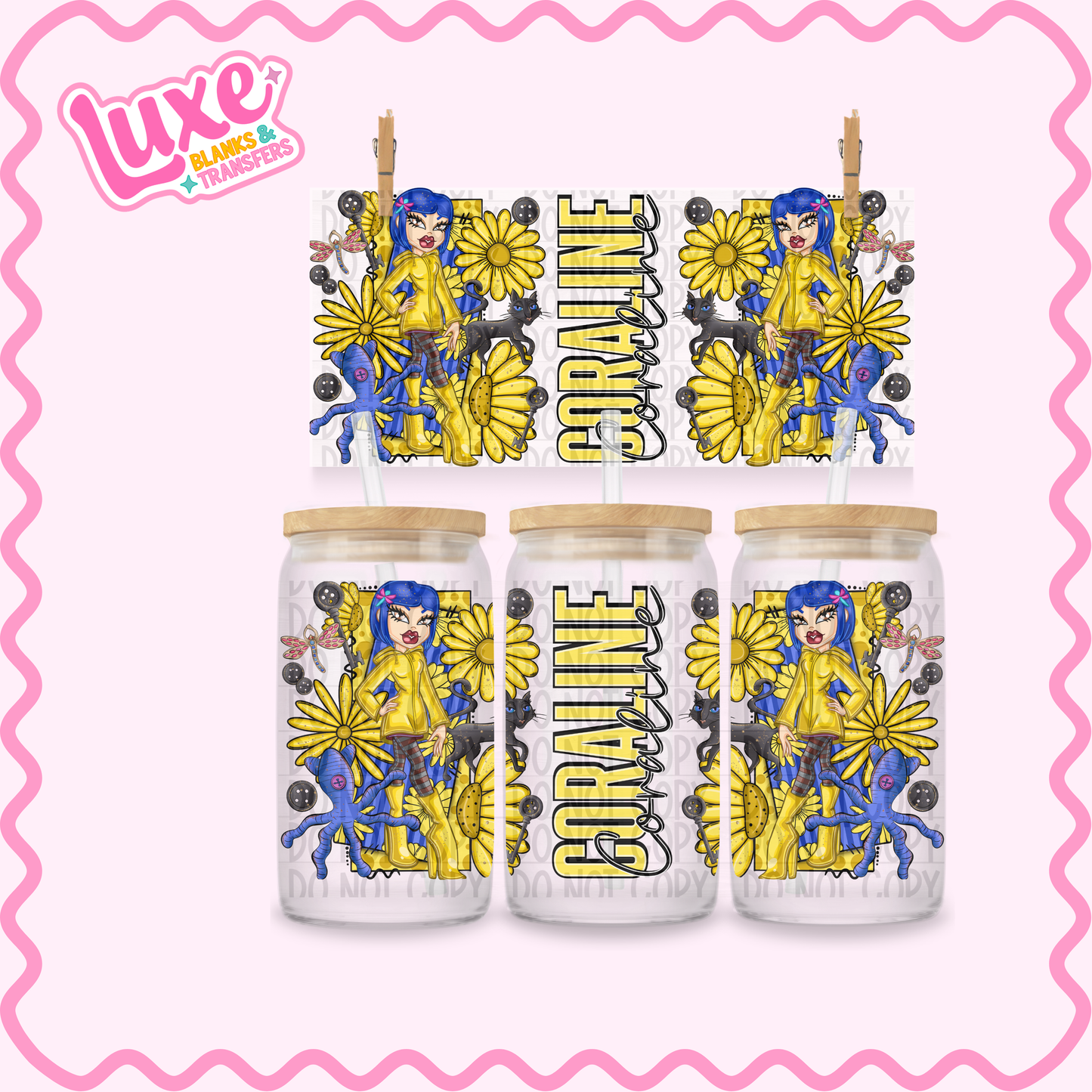 16oz UV DTF Wrap | Cora Brat | #3392