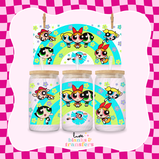 Powerpuff Rainbow UV DTF Wrap (#459)