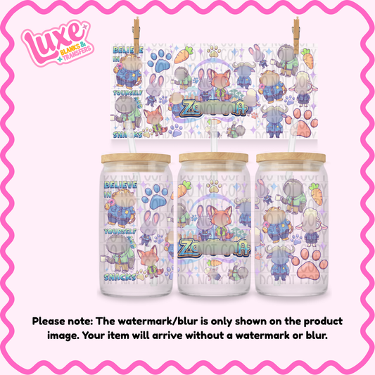 16oz UV DTF Wrap | Z00 Cute | #2293