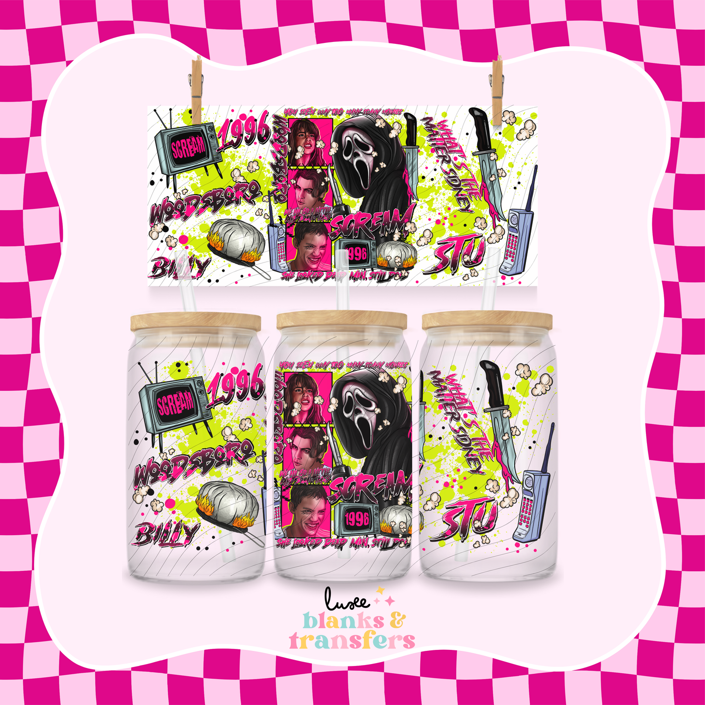 Scream Neon UV DTF Wrap (#829)