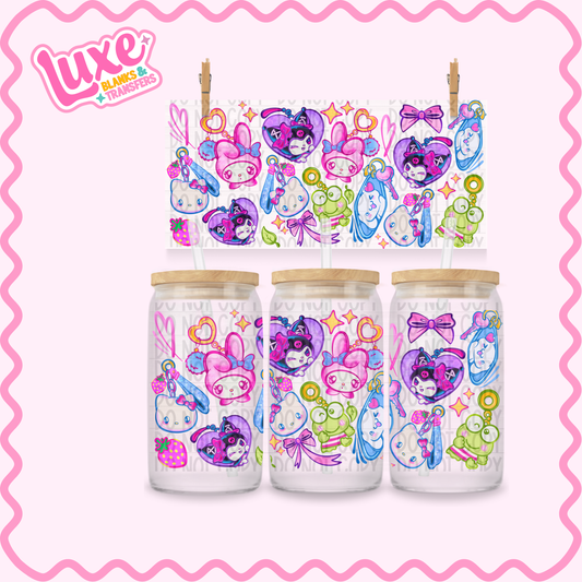 16oz UV DTF Wrap | Rio Characters Bright | #2603