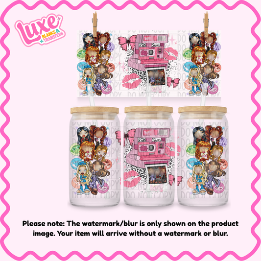 16oz UV DTF Wrap | Dollz Polaroid Brat | #1263
