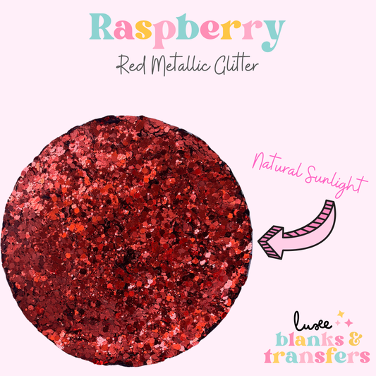 “Raspberry” Chunky Mix Glitter