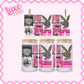16oz UV DTF Wrap | Play Bunny Collage | #3574